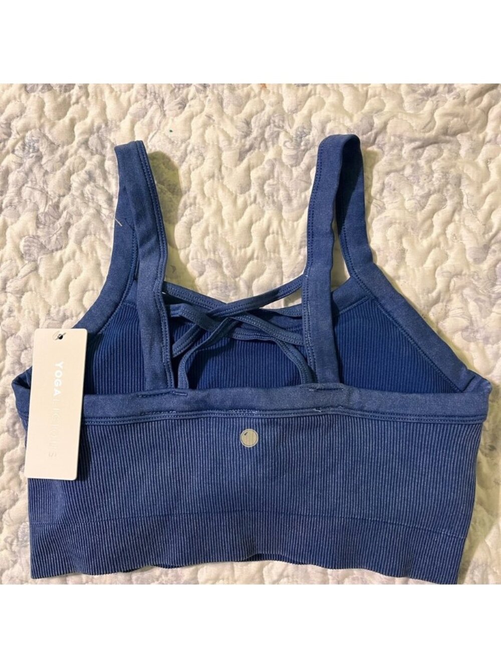 Stone Wash Ribbed Bra Tank - Picture 2 of 2